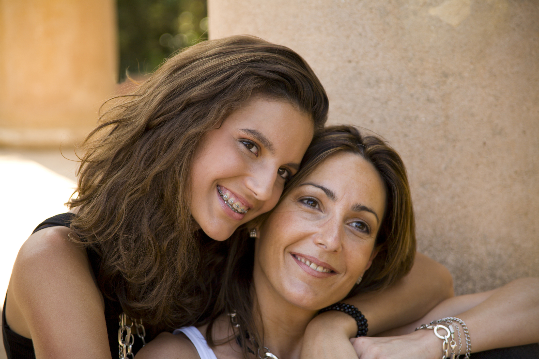 mother and daughter sharing a loving moment